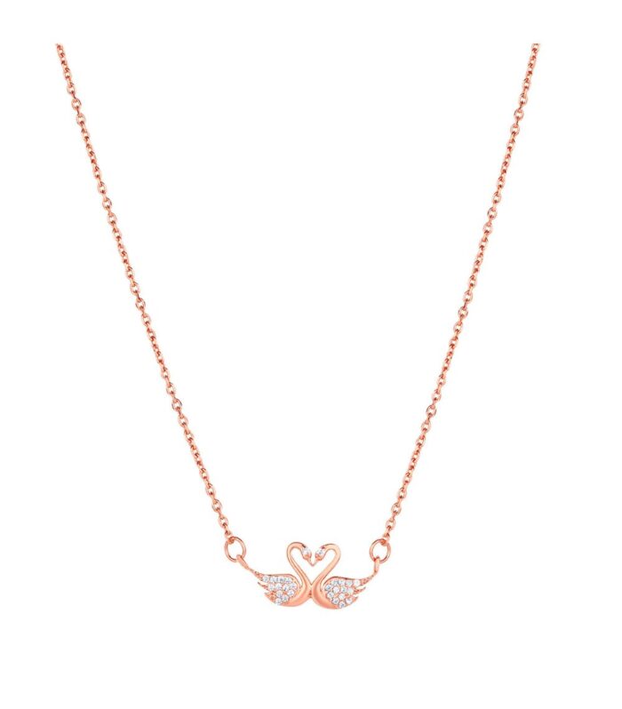 Dual Swan-Shaped Pendant Chain