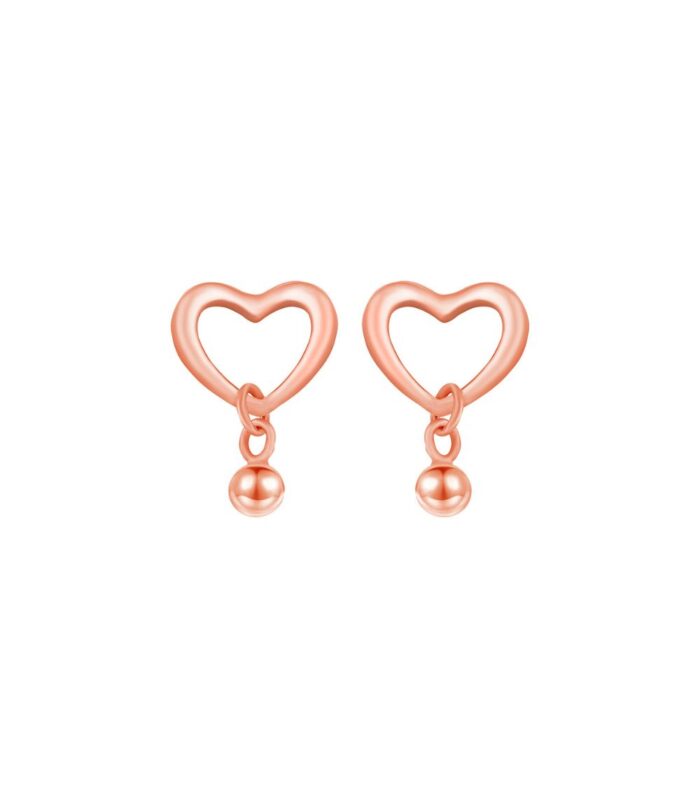 Tiny Heart Drop Sterling Silver Pair of Earring