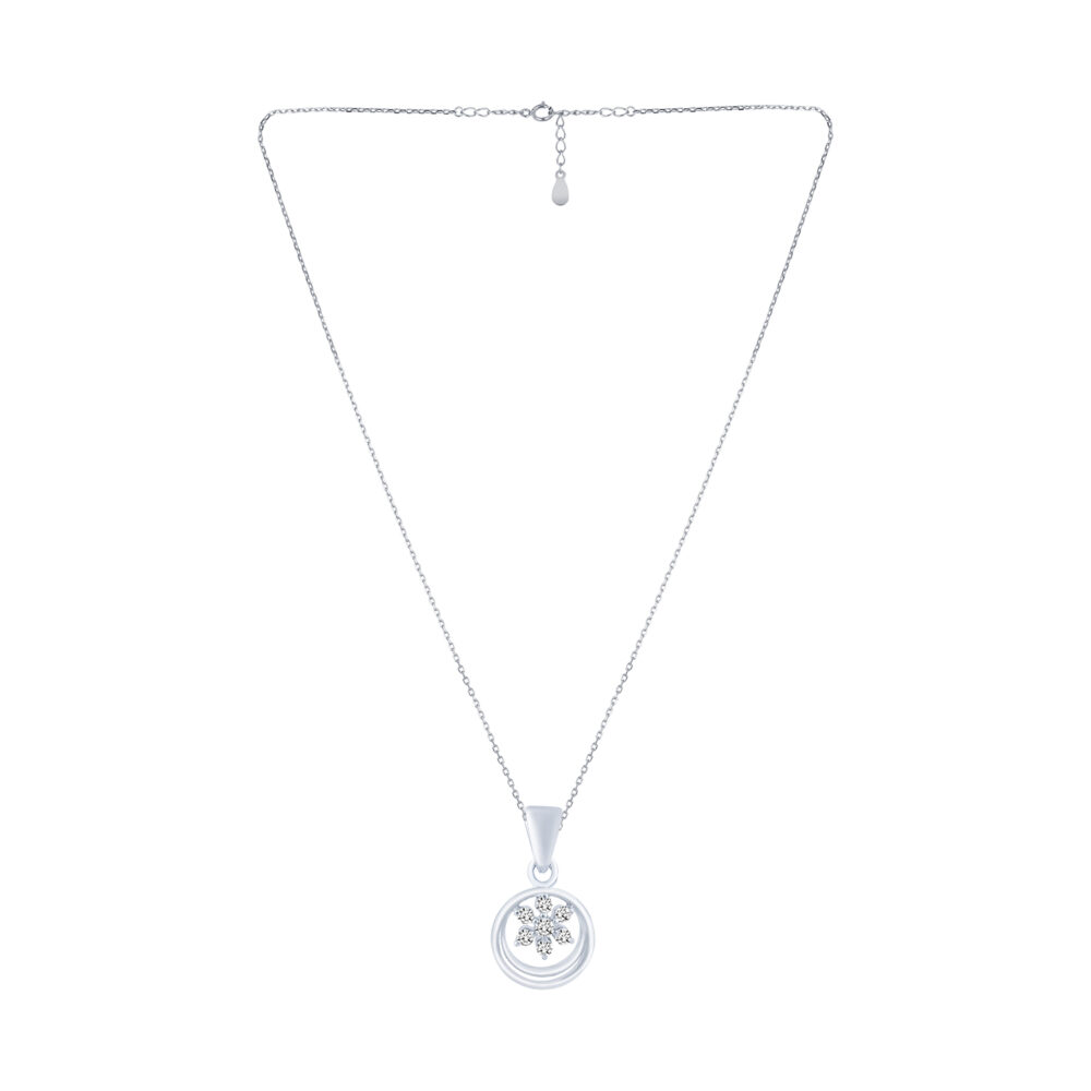 Floral Shape Chain Pendant - Image 2