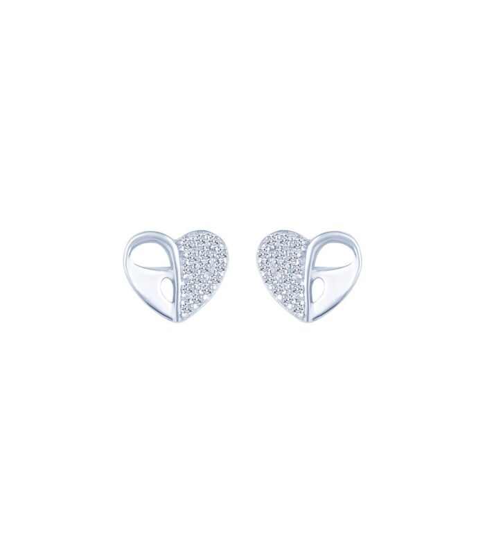 Loving Heart Silver Earrings