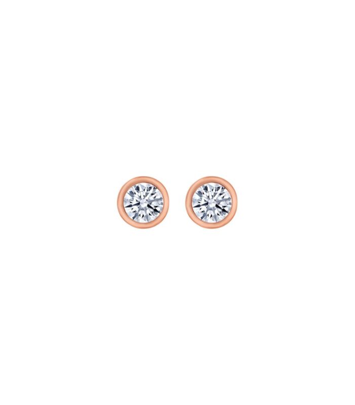 Round Solitare Earrings